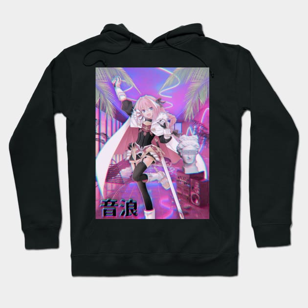 Astolfo Vaporwave 2.0 Hoodie by jadehydra